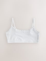 White Strappy Crop Tops 3 Pack (5-16yrs) - Image 2 of 7
