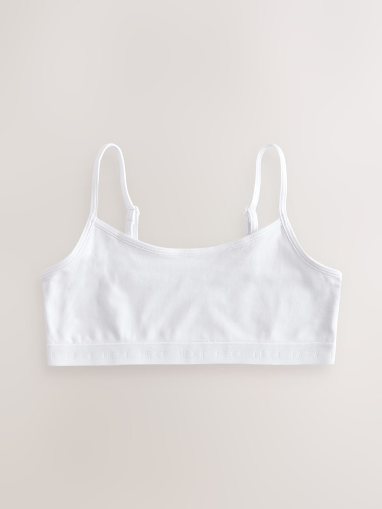 Black/White Strappy Crop Tops 3 Pack (5-16yrs) - Image 2 of 7