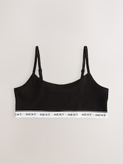 Grey/Black/White Strappy Crop Tops 3 Pack (5-16yrs) - Image 4 of 7