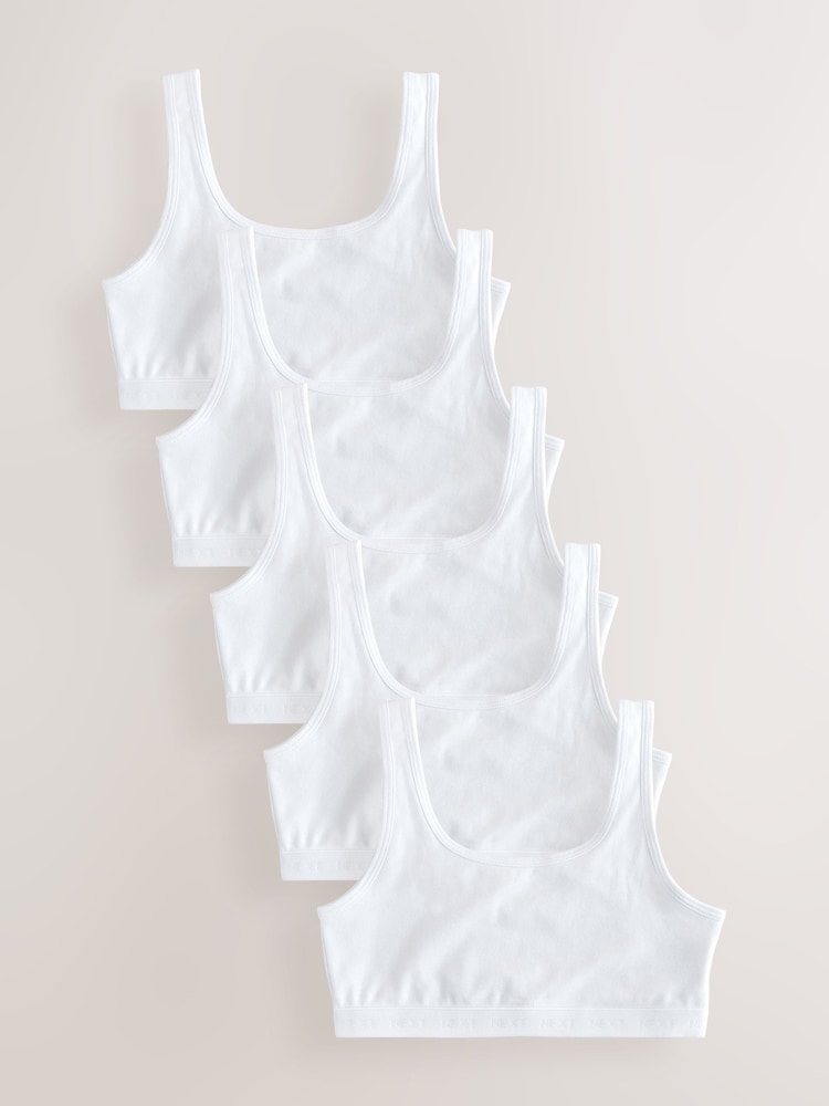 White Scoop Crop Top (5-16yrs) - Image 1 of 9