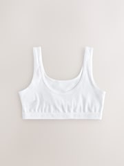 White Scoop Crop Top (5-16yrs) - Image 3 of 9