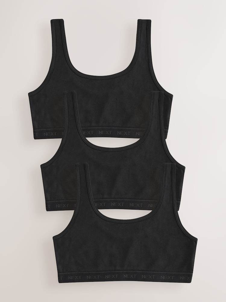 Black Scoop Crop Top (5-16yrs) - Image 1 of 7