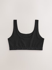 Black Scoop Crop Top (5-16yrs) - Image 2 of 7