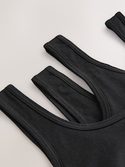 Black Scoop Crop Top (5-16yrs) - Image 6 of 7