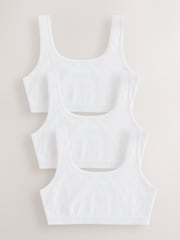 White Scoop Crop Top (5-16yrs) - Image 1 of 7