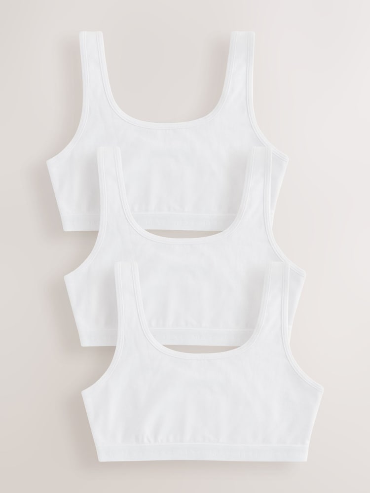White Scoop Crop Top (5-16yrs) - Image 1 of 7