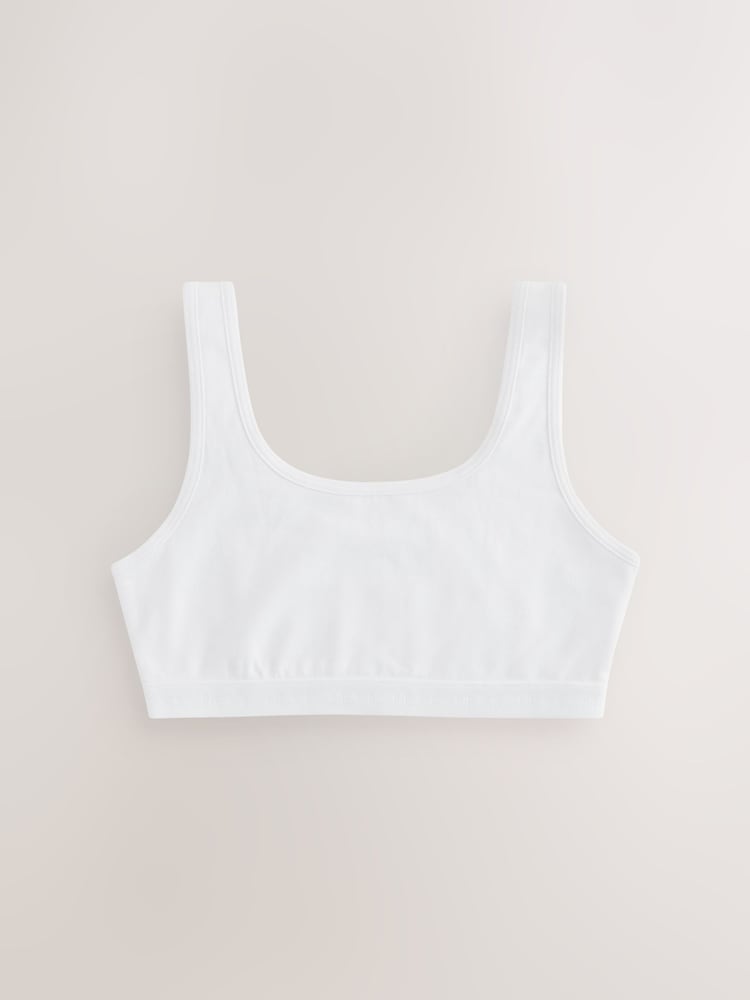 White Scoop Crop Top (5-16yrs) - Image 4 of 7