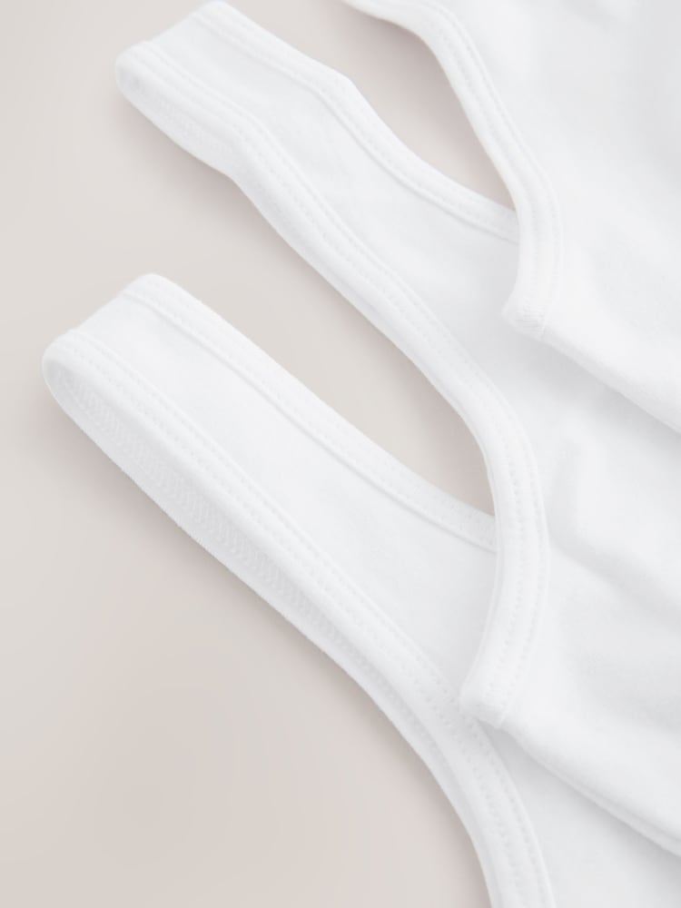 White Scoop Crop Top (5-16yrs) - Image 7 of 7