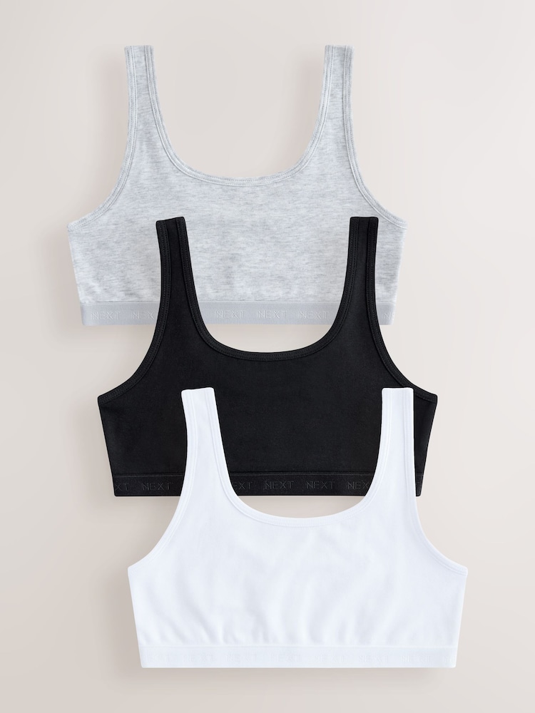 Monochrome Scoop Crop Top (5-16yrs) - Image 1 of 7