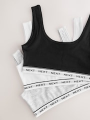 Black/White Crop Tops 3 Pack (5-16yrs) - Image 6 of 7