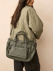 Kaki - Casual Zip Grab Bag - Bild 1 av 11