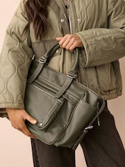 Kaki - Casual Zip Grab Bag - Bild 2 av 11