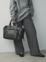 Black Casual Zip Grab Bag - Image 1 of 15