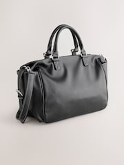 Black Casual Zip Grab Bag - Image 8 of 15