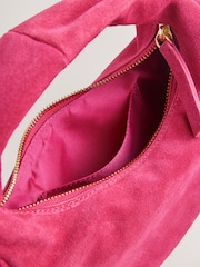 Pink Suede Mini Hand Held Bag - Image 11 of 11
