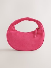 Pink Suede Mini Hand Held Bag - Image 9 of 11