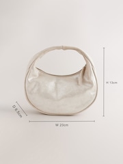 Gold Suede Mini Hand Held Bag - Image 4 of 9