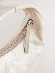 Gold Suede Mini Hand Held Bag - Image 8 of 9