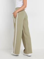 PixieGirl Petite Grey Stripe Straight Leg Joggers - Image 4 of 5