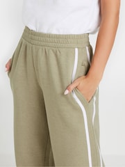 PixieGirl Petite Grey Stripe Straight Leg Joggers - Image 5 of 5