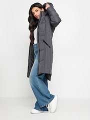 PixieGirl Petite Grey Sporty Mid Weight Padded Coat - Image 1 of 5
