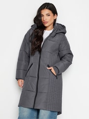 PixieGirl Petite Grey Sporty Mid Weight Padded Coat - Image 2 of 5