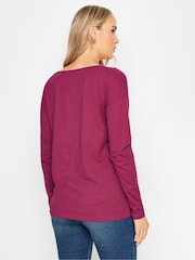 Long Tall Sally Pink Long Sleeve 100% Cotton T-Shirts 2 Pack - Image 5 of 8