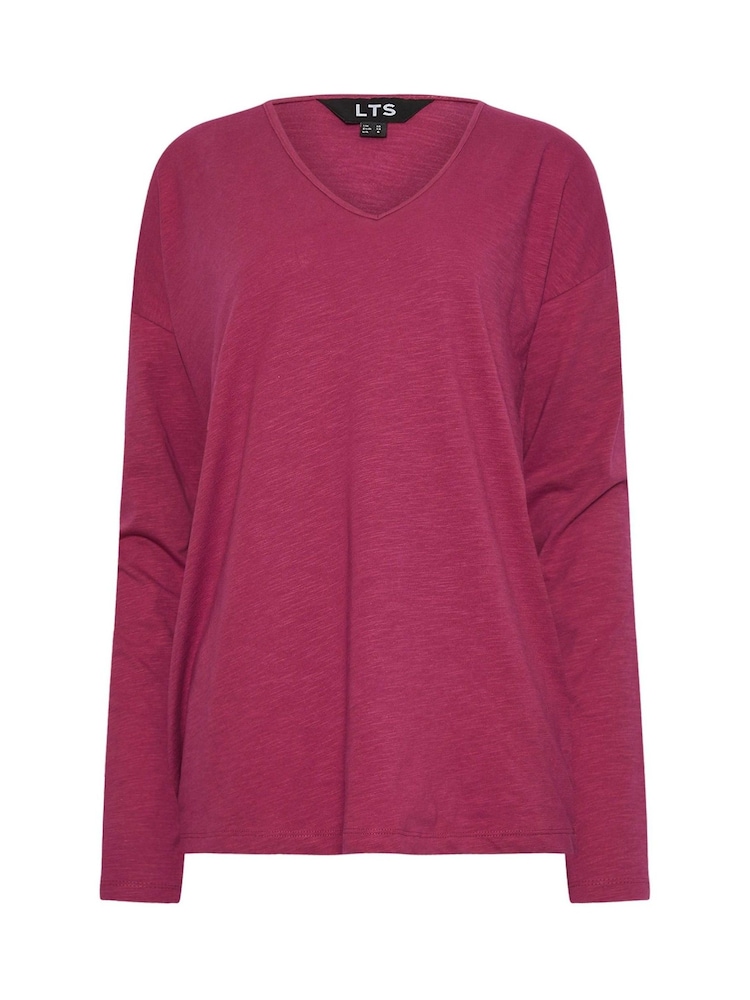 Long Tall Sally Pink Long Sleeve 100% Cotton T-Shirts 2 Pack - Image 8 of 8 Long Tall Sally Pink Long Sleeve 100% Cotton T-Shirts 2 Pack - Image 8 of 8