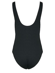Long Tall Sally Black Buckle Textured Swimsuit - Image 6 of 6