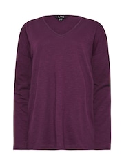 Pack de 2 camisetas de algodón 100 % y manga larga de Long Tall Sally - Imagen 7 de 8