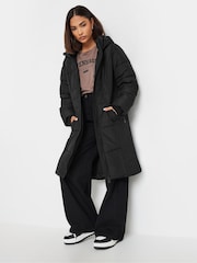 PixieGirl Petite Black Sporty Mid Weight Padded Coat - Image 2 of 5