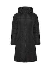 PixieGirl Petite Black Sporty Mid Weight Padded Coat - Image 5 of 5