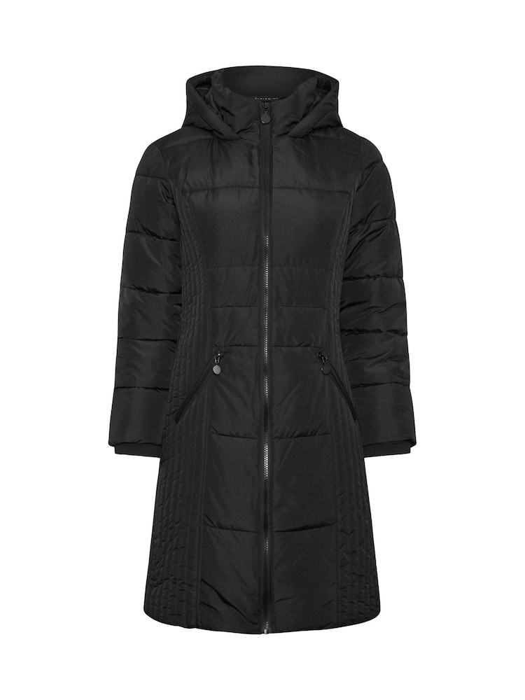 PixieGirl Petite Black Sporty Mid Weight Padded Coat - Image 5 of 5