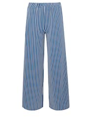 PixieGirl Petite Blue Stripe Wide Leg Trousers - Image 6 of 6