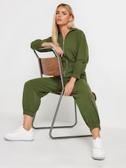 PixieGirl Petite Long Sleeve Zip Thru Jumpsuit - Imagen 1 de 4