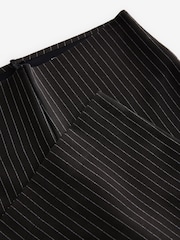 Black Pinstripe Smoothing Ponte Jersey Wide Leg Trousers - Image 8 of 8