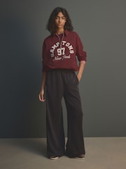 Black Soft Jersey Popper Side Trousers - Image 2 of 9