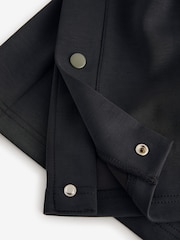 Black Soft Jersey Popper Side Trousers - Image 9 of 9
