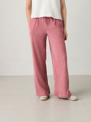 Pink Pull On Wide Leg Corduroy Trousers - Image 2 of 6