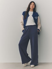 Navy Soft Jersey Popper Side Trousers - Image 2 of 8