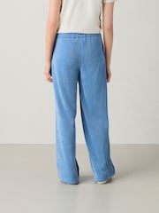 Blue Pull On Wide Leg Corduroy Trousers - Image 2 of 7
