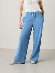 Blue Pull On Wide Leg Corduroy Trousers - Image 3 of 7