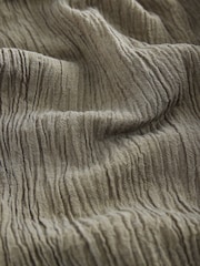 Khaki Green Wide Leg Textured Co-ord Trousers with Linen - Image 8 of 8