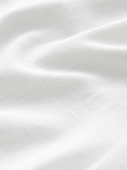 White Tie Waist Barrel Leg Linen Blend Trousers - Image 9 of 9