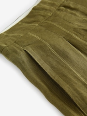 Khaki Green N. Premium Smart 100% Linen Trousers - Image 8 of 9