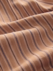 Orange Stripe Linen Rich Wide Leg Trousers - Image 3 of 7