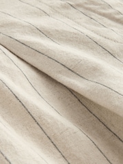 Natural Super Wide Striped Linen Blend Trousers - Image 7 of 8