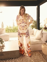 Ecru Long Sleeved Shirt With Linen - Image 2 of 8