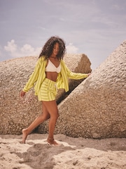 Yellow Striped Shorts - Image 2 of 8