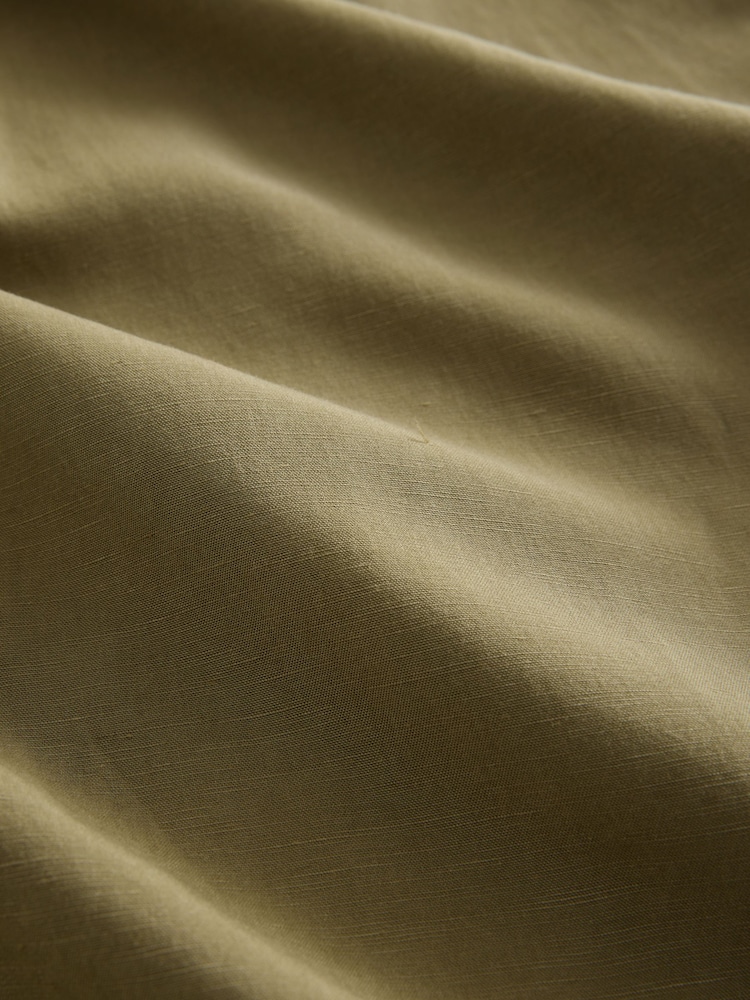 Boho Khaki Green Drop Waist Maxi Skirt - Image 6 of 7